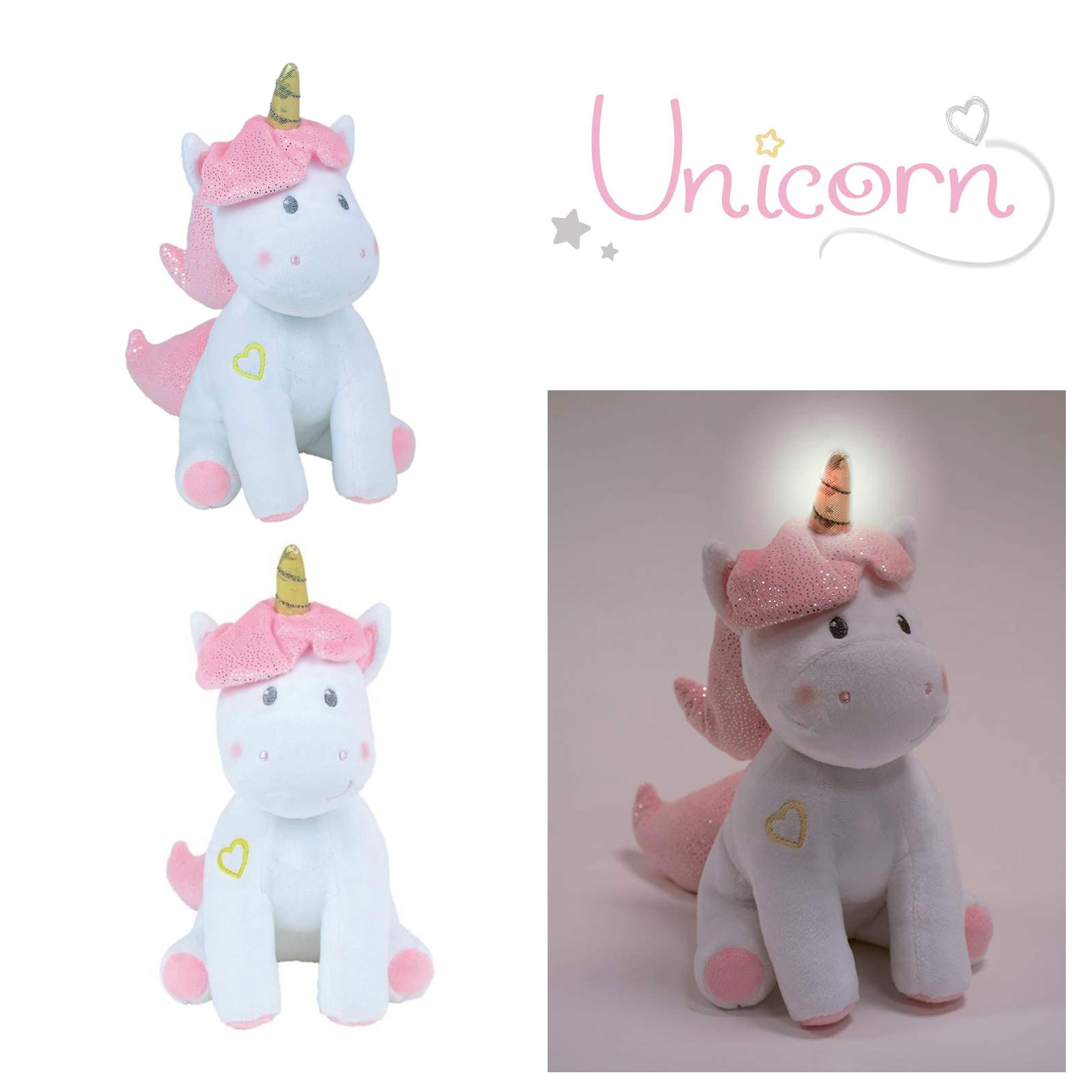 Unicorn musical luminious soft toy Playit Store