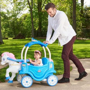Little Tikes Princess Horse & Carriage Frosty Blue Ride On