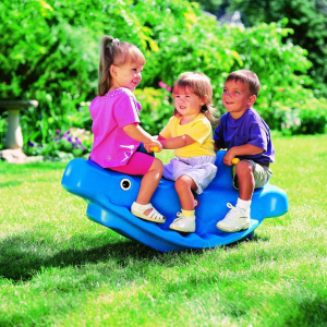 Whale Teeter Totter – Blue - seesaw