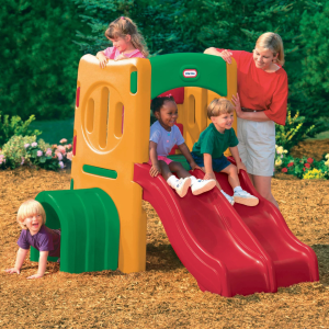 Twin Slide Tunnel Climber littletikes
