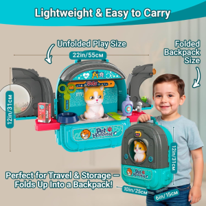 3-in-1 Backpack Bag with Pet Hospital