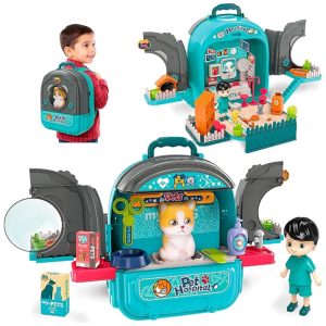 3-in-1 Backpack Bag with Pet Hospital