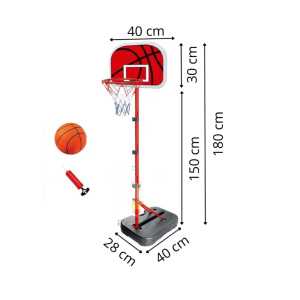 Basketball hoop on a stand